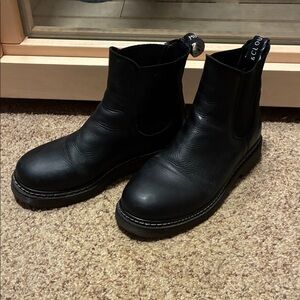 Musse & Cloud Black Combat Boots 40